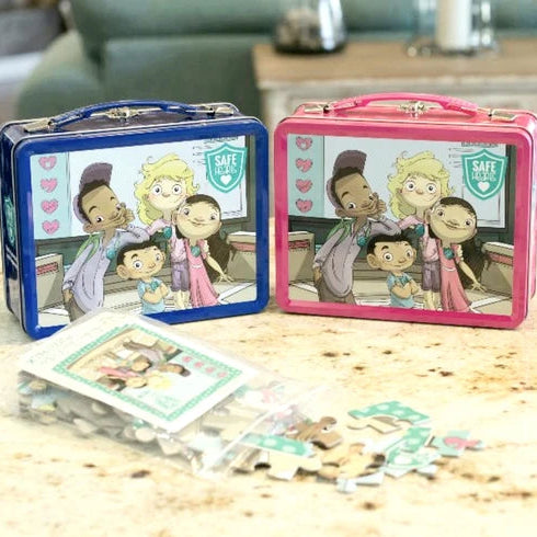 S.A.F.E. Hearts Puzzle Lunch Box
