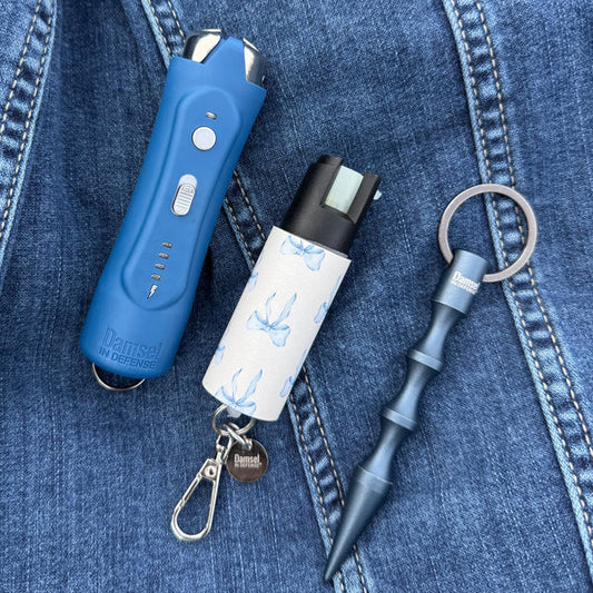 Denim Bow Safety Set