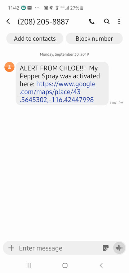 Protected Pepper Spray with Disable Pin, UV Dye PLUS Shield Technology